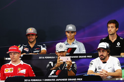 La conferenza stampa: Carlos Sainz Jr., Scuderia Toro Rosso; Pascal Wehrlein, Manor Racing; Jolyon P