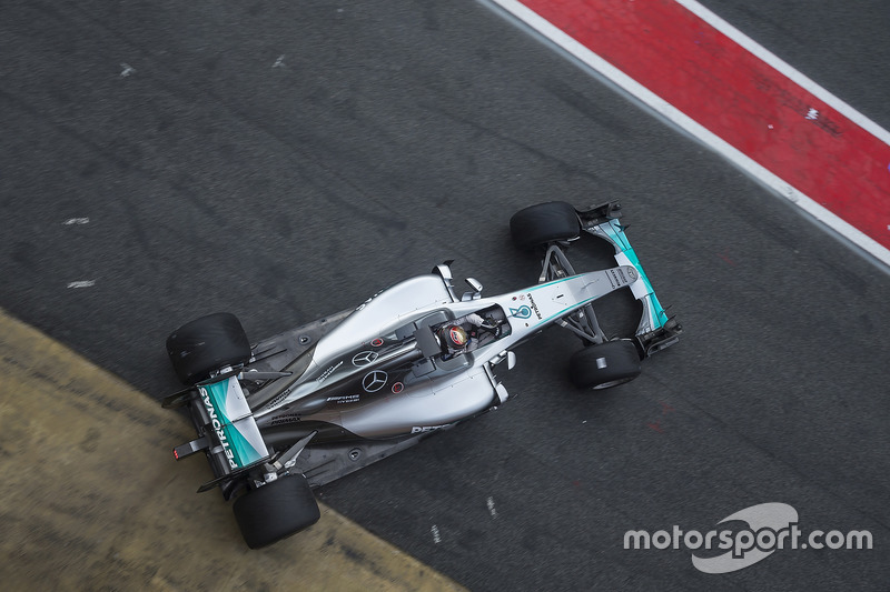 Pascal Wehrlein, Mercedes F1 Team test 2017-spec Pirelli-banden