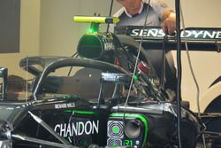 McLaren MP4-31 with the Halo cockpit cover