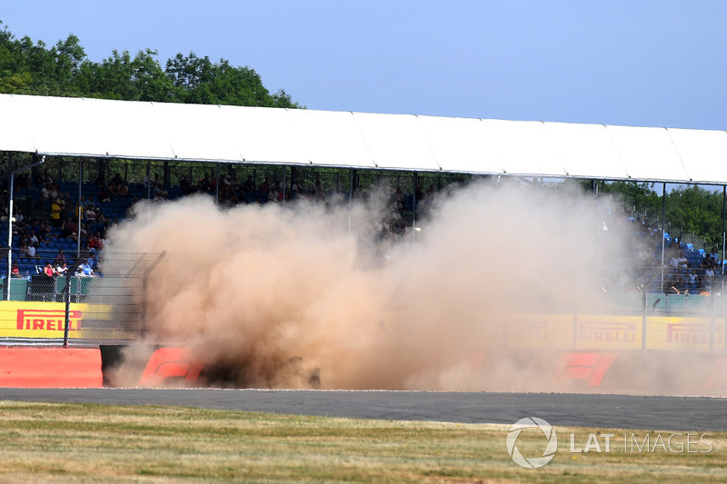 L'accident de Brendon Hartley, Scuderia Toro Rosso STR13