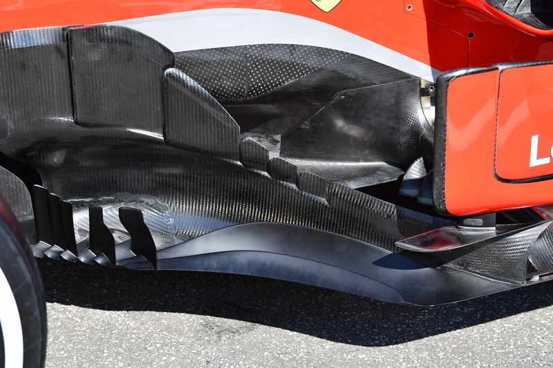 Ferrari SF71H barge board detail