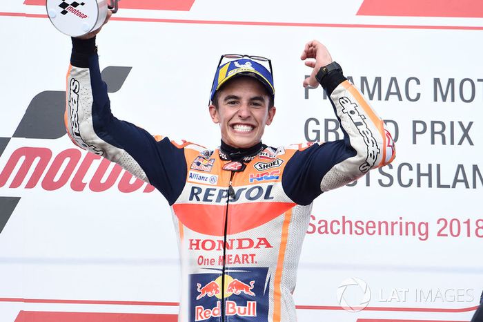 Podio: ganador de la carrera Marc Marquez, Repsol Honda Team
