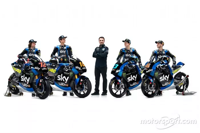 Luca Marin, Marco Bezzecchi, Celestino Vietti, Andrea Migno,  Pablo Nieto, Sky Racing Team VR46 