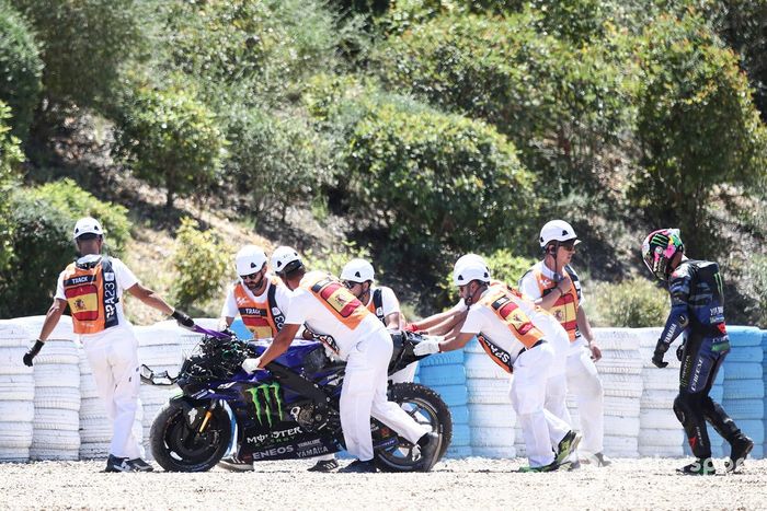 Caída de Franco Morbidelli, Yamaha Factory Racing