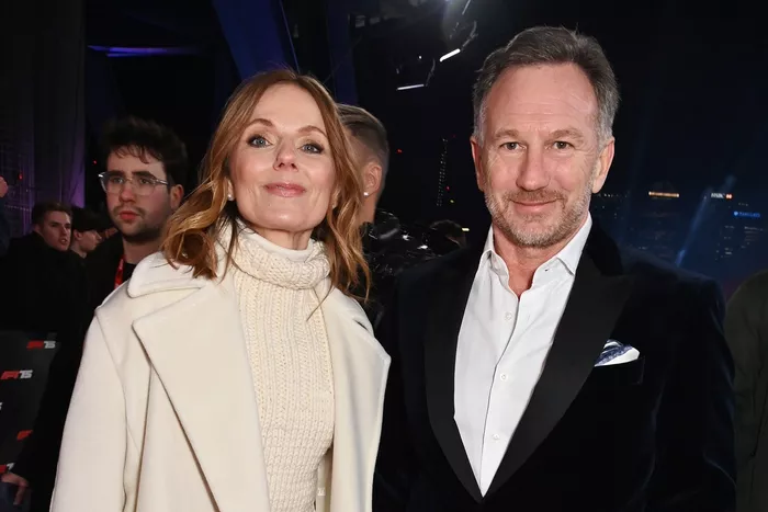 Geri Horner with Christian Horner, Team Principal, Red Bull Racing