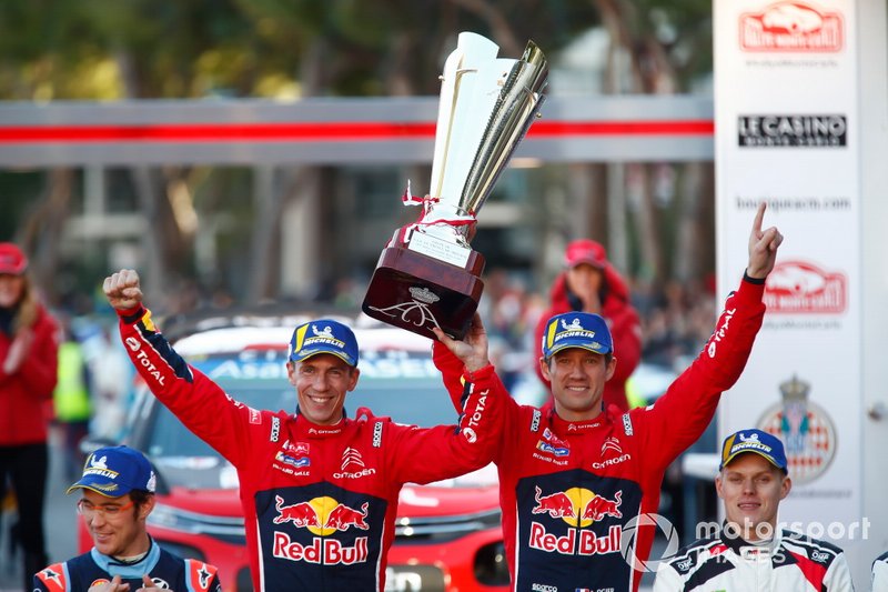 I vincitori Sébastien Ogier, Julien Ingrassia, Citroën World Rally Team Citroen C3 WRC