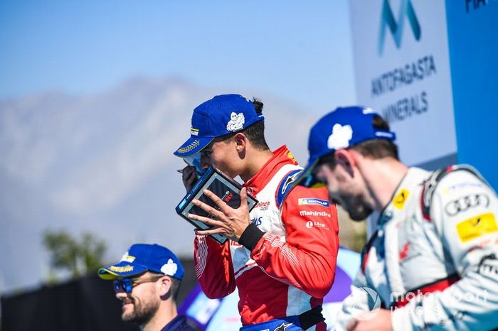 Pascal Wehrlein, Mahindra Racing, celebra