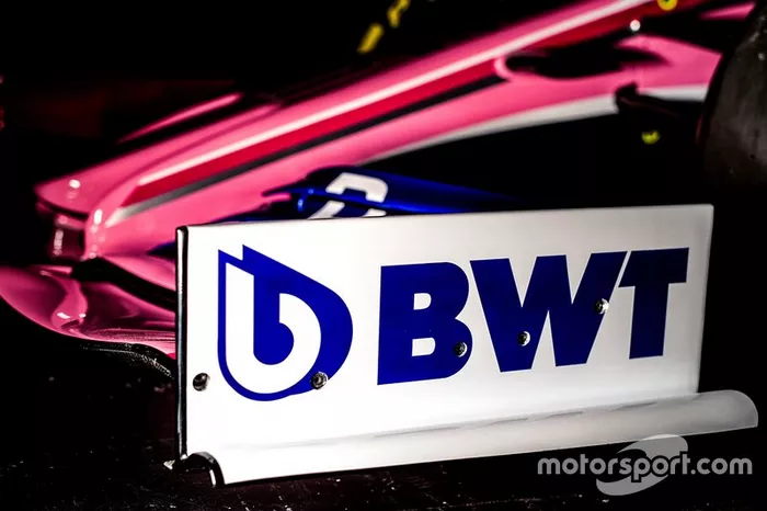 Livrée Racing Point avec le logo BWT