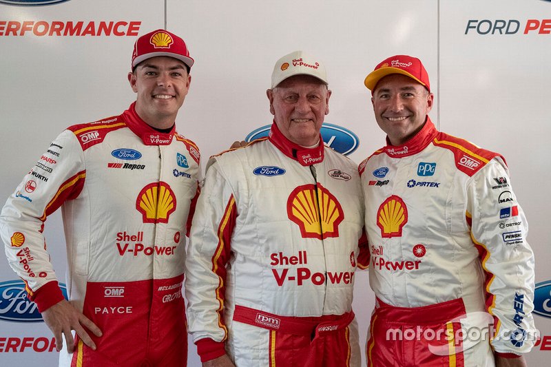 Scott McLaughlin, DJR Team Penske, mit Dick Johnson und Marcos Ambrose