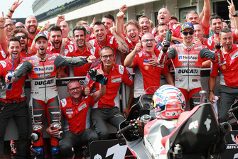 Race winner Andrea Dovizioso, Ducati Team, second place Jorge Lorenzo, Ducati Team