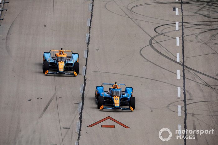 Felix Rosenqvist, Arrow McLaren Chevrolet, Alexander Rossi, Arrow McLaren Chevrolet