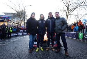 Max Verstappen, Sergio Perez, Christian Horner and Adrian Newey, Red Bull Racing