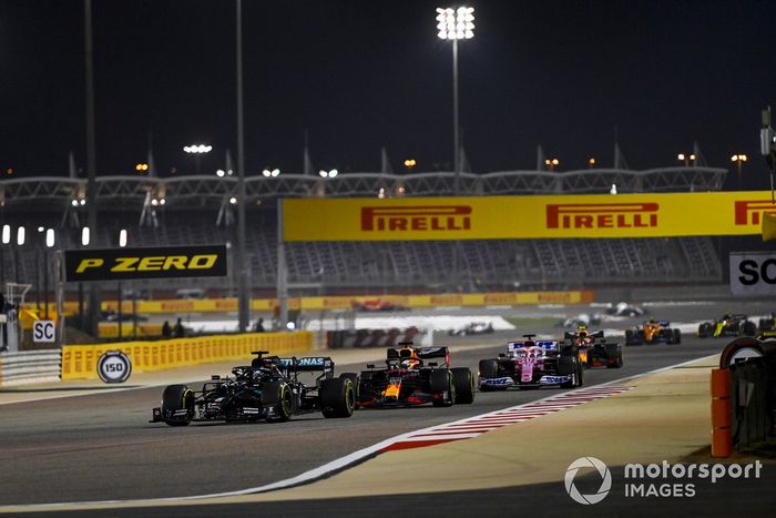 Lewis Hamilton, Mercedes F1 W11, Max Verstappen, Red Bull Racing RB16, Sergio Pérez, Racing Point RP20