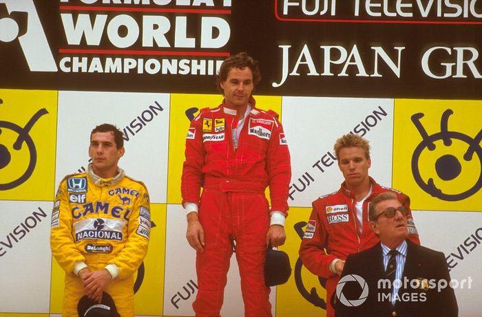 1987: 1. Gerhard Berger, 2. Ayrton Senna, 3. Steffan Johansson