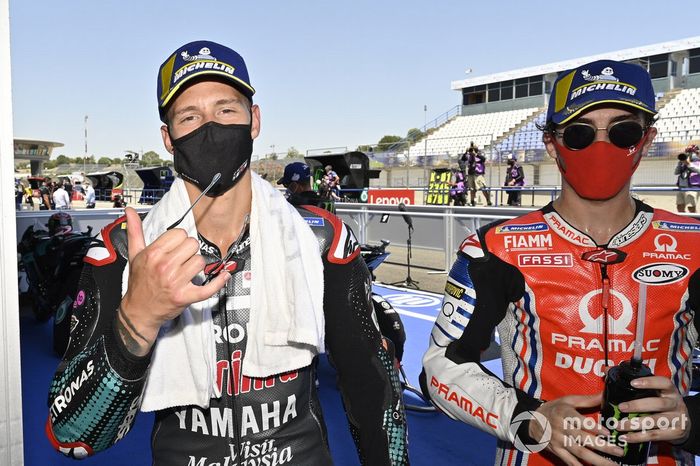 Fabio Quartararo, Petronas Yamaha SRT, Francesco Bagnaia, Pramac Racing  