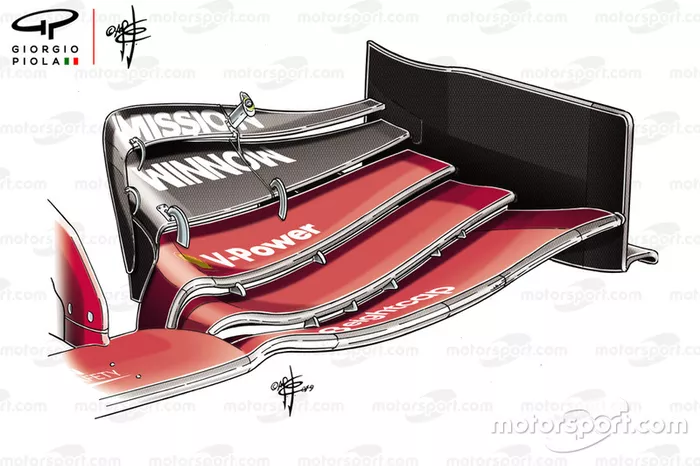 Ferrari SF90 detail front wing Azerbaijan GP