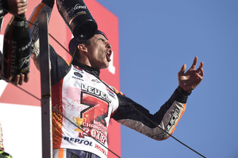 Podium:race winner Marc Marquez, Repsol Honda Team