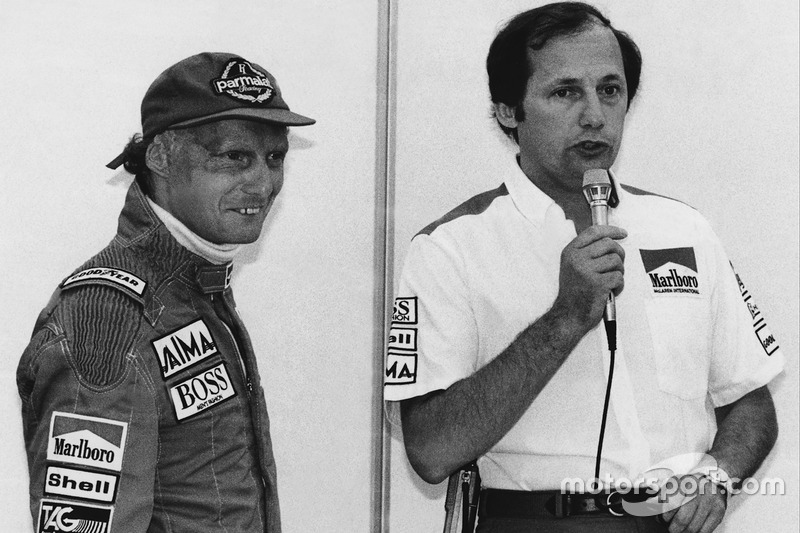 Ron Dennis announces the retirement of Niki Lauda from racing at the end of the season