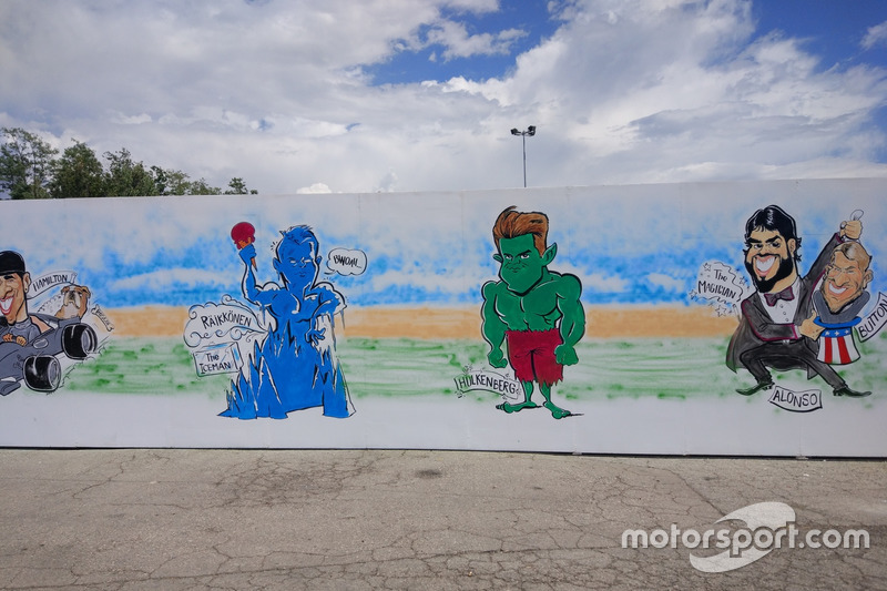 Gran Premio de España: una caricatura sobre los pilotos de F1