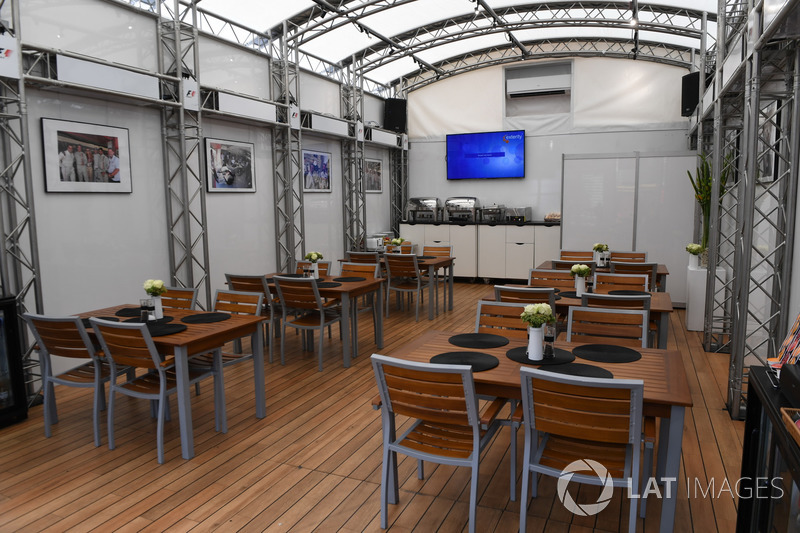 F1 Experiences motorhome and hospitality