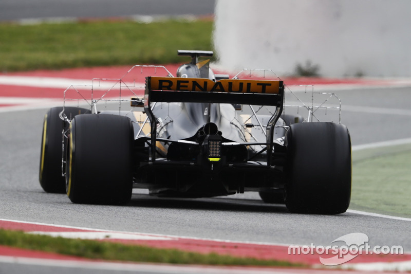 Paneles aerodinámicos en el Renault Sport F1 Team