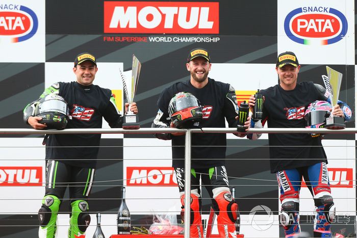 Podio: segundo lugar Leon Haslam, Puccetti Racing