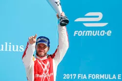Nick Heidfeld, Mahindra Racing, sul podio