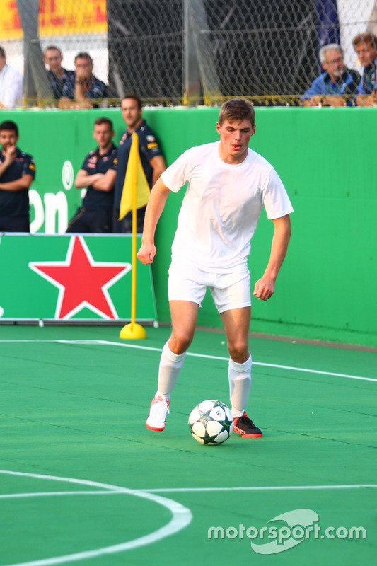 Max Verstappen, Red Bull Racing at the charity 5-a-side football match