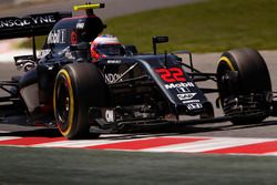 Jenson Button, McLaren MP4-31 en pista
