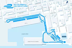 Le tracé de l'ePrix de New York