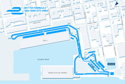 Diseño del circuito del Nueva York ePrix