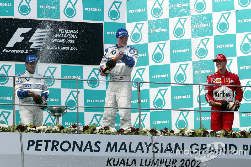2002 : 1. Ralf Schumacher, 2. Juan Pablo Montoya, 3. Michael Schumacher