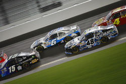 Darrell Wallace Jr., Roush Fenway Racing, Ford; Brennan Poole, Chip Ganassi Racing, Chevrolet