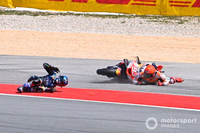 Accidente de Marc Márquez, Repsol Honda Team, Miguel Oliveira, RNF MotoGP Racing