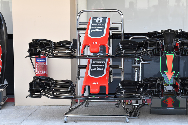 Haas F1 Team VF-18 nariz y alerones delanteros