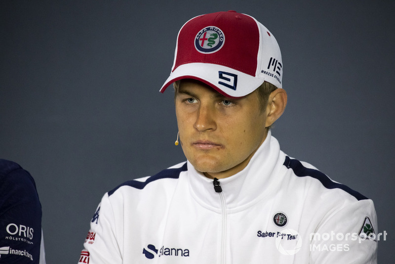 Marcus Ericsson, Sauber in the press conference