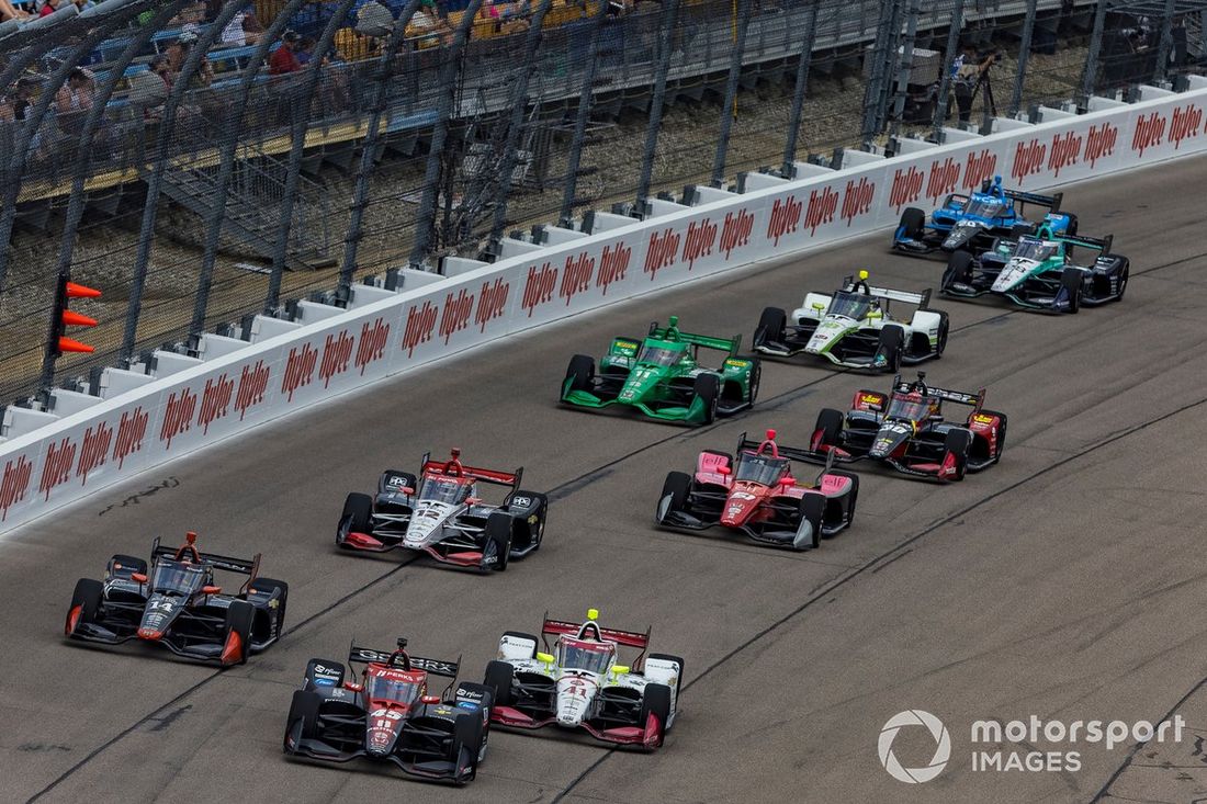 Christian Lundgaard, Rahal Letterman Lanigan Racing Honda, Santino Ferrucci, A.J. Foyt Enterprises Chevrolet, Sting Ray Robb, A.J. Foyt Enterprises Chevrolet, Will Power, Team Penske Chevrolet, Katherine Legge, Dale Coyne Racing Honda, Marcus Armstrong, C
