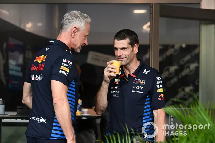 Jonathan Wheatley, Team Manager, Red Bull Racing, with a teammate