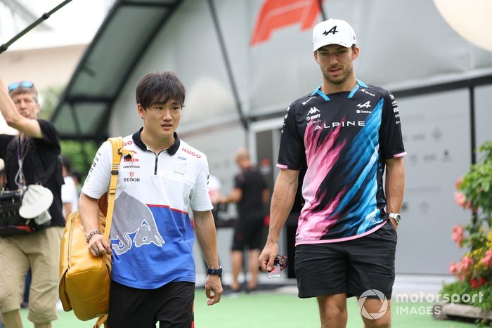 Yuki Tsunoda, Visa Cash App RB F1 Team, Pierre Gasly, Alpine F1 Team