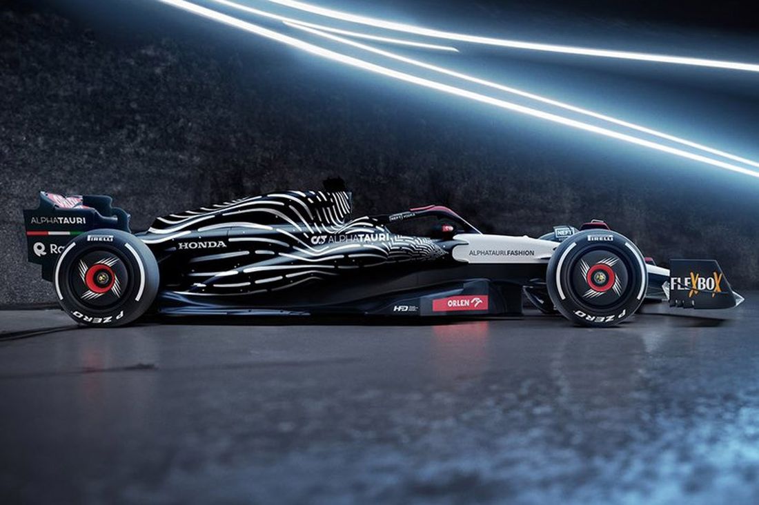 AlphaTauri AT04 w barwach Las Vegas