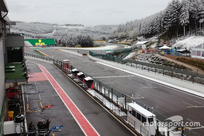 Nieve en Spa-Francorchamps