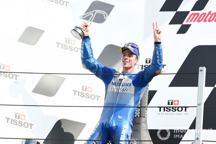 Podio: segundo lugar Joan Mir, Team Suzuki MotoGP