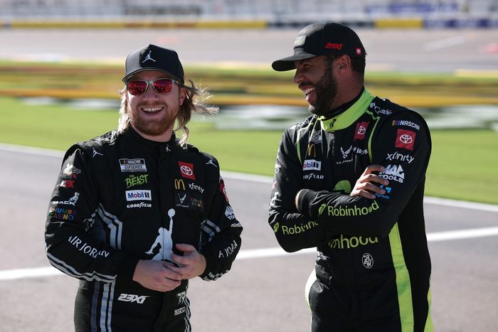 Bubba Wallace, 23XI Racing Toyota, Tyler Reddick, 23XI Racing Toyota