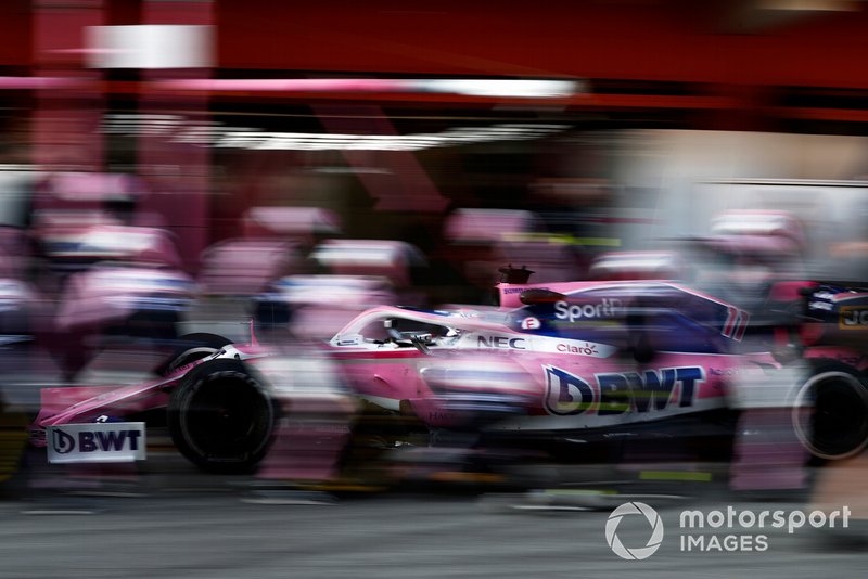 Sergio Perez, Racing Point F1 Team RP19 au stand