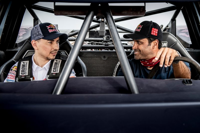 Nasser Al Attiyah en Jorge Lorenzo