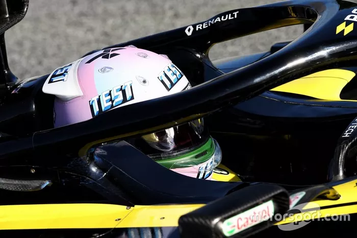 Casco de pruebas de Daniel Ricciardo, Renault F1 Team