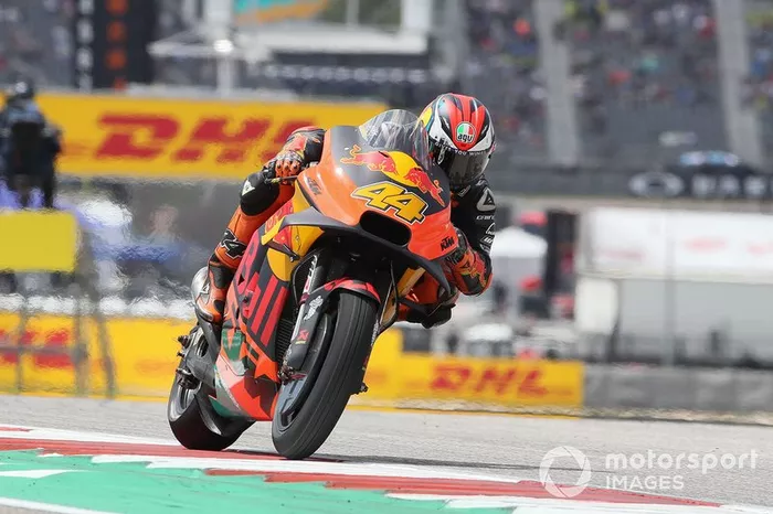 Aquí se puede ver el deflector que estrenó KTM el sábado del GP de las Américas