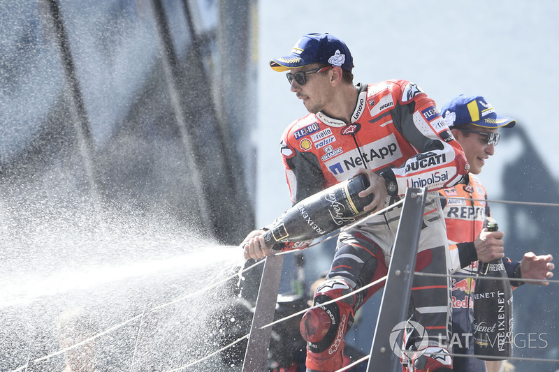 Il vincitore della gara Jorge Lorenzo, Ducati Team