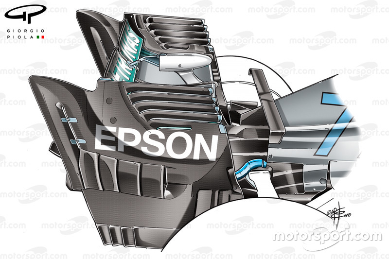 Placa final Mercedes W09, GP de Singapur