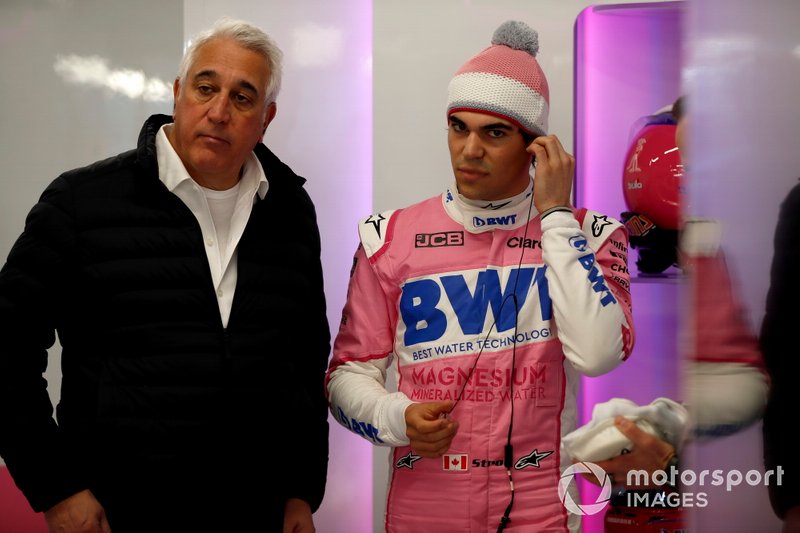 Lawrence Stroll, Propietario de Racing Point y Lance Stroll, piloto de Racing Point